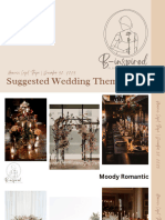 Suggested Wedding Themes