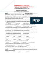 Fundamentals of Mathematics Midterm Exam