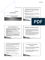 Lecture 10: (1) Foreign Currency Translation (2) Segment Reporting