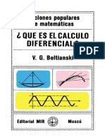 V. G. Boltianski - ¿Que Es El Calculo Diferencial - (Lecciones Populares de Matemáticas) - Mir - 1984