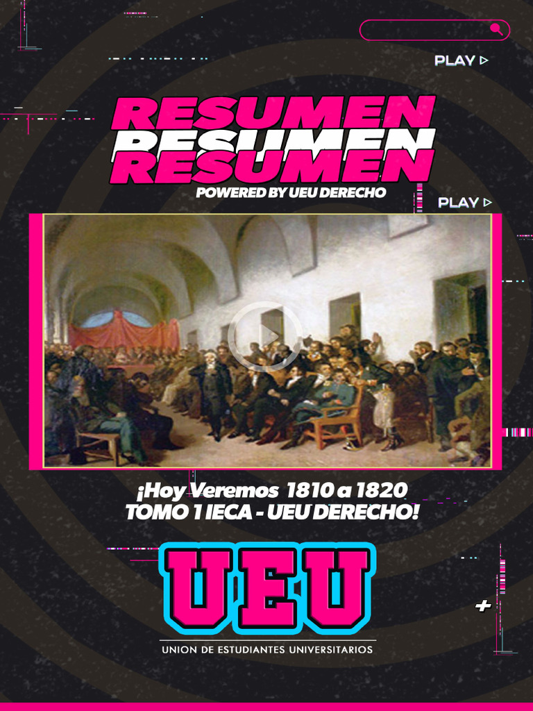 01 - Resumen Historia Argentina de 1810 A 1820 - Ueu Derecho - Centro ...