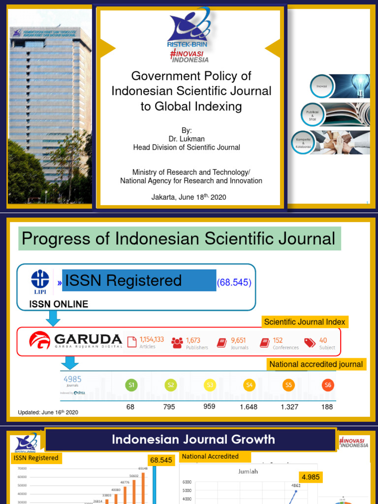 Government Policy of Indonesian Scientific Journal To Global Indexing ...