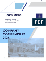 Team Disha Company Compendium