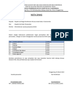 Nota Dinas Permintaan Barang Klinik