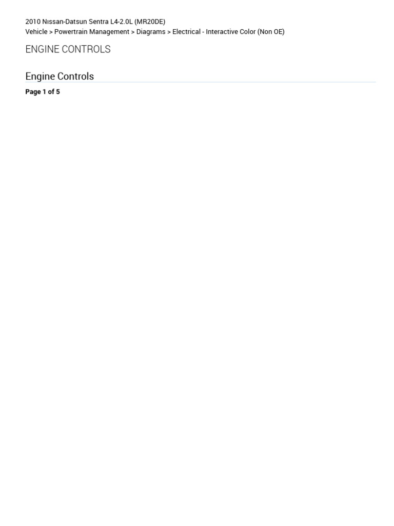 Engine Controls (Powertrain Management) ALLDATA Repair PDF