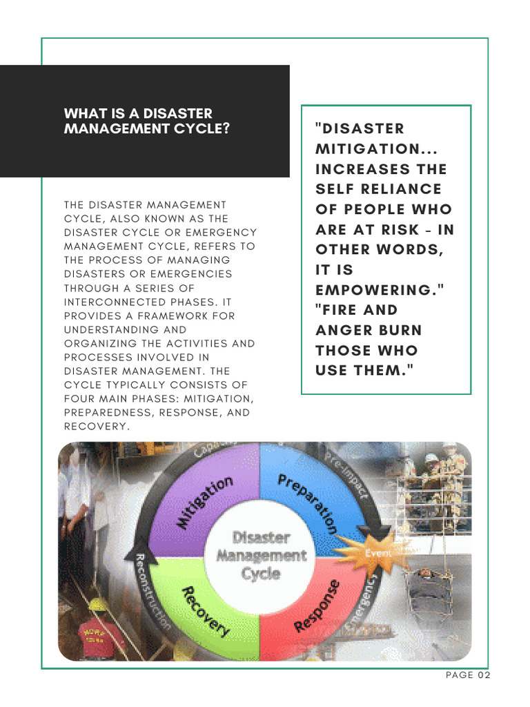 Understanding the Disaster Management Cycle | PDF | Natural Disasters ...