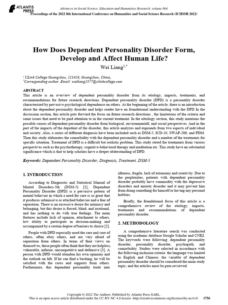 How Does Dependent Personality Disorder Form, Develop and Affect Human ...