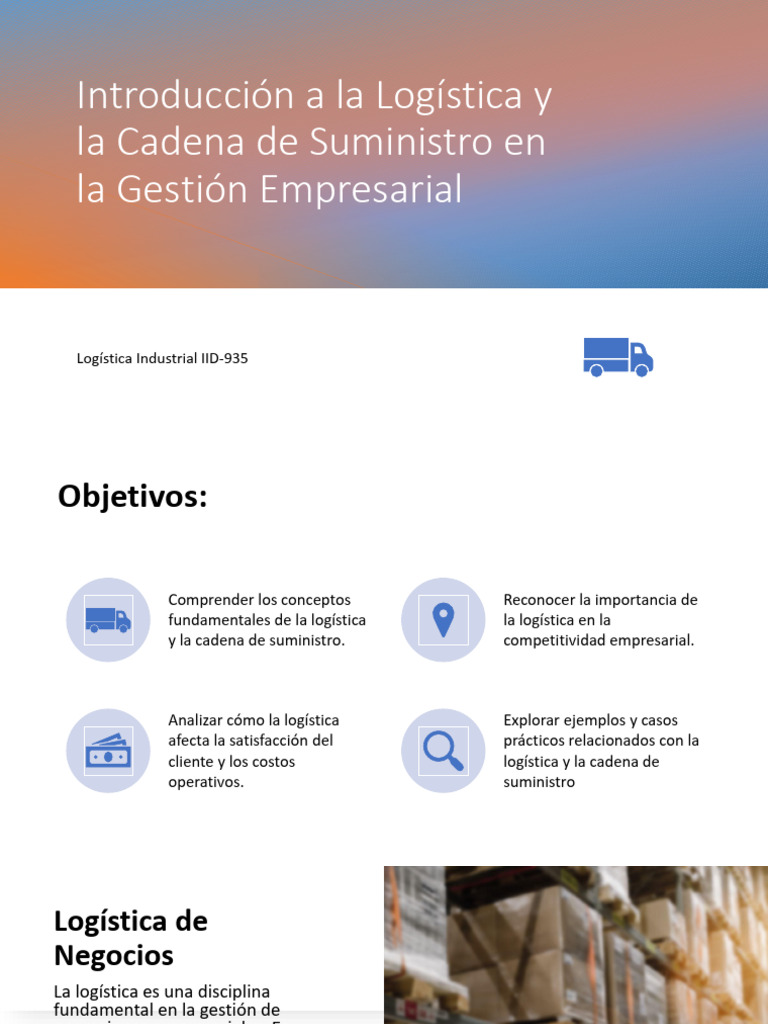 001 Logística de Los Negocios y La Cadena de Suministros | PDF ...
