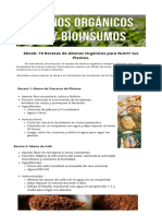 ¡EBOOK GRATIS! 10 Recetas de Abonos Organicos