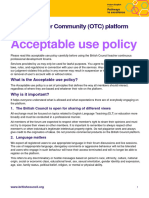 OTC - Acceptable Use Policy