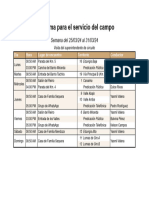 Programa de Predicación - 25-31 de Marzo 2024