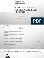 El Agua Como Piedra Angular de La Minería