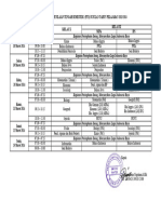 Jadwal Susulan Pts