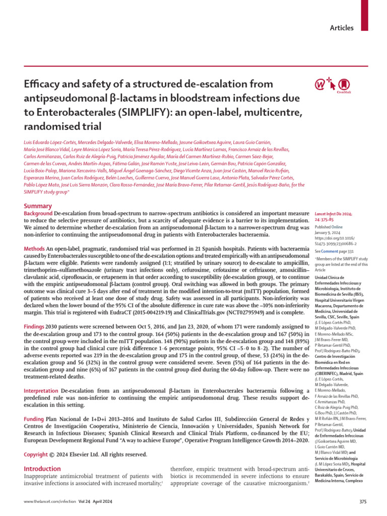 Lancet Infect Dis. 2024 Apr 24 (4) 375385 Download Free PDF