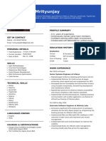 Mrityunjay FE Resume PDF