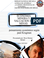 Pensamiento Economico Segun Paul Krugman