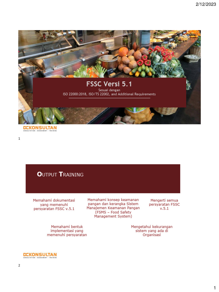 FSSC 22000 v5.1 Guide for FSMS | PDF | Food Safety | Food Politics