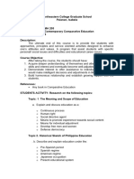 Modules in Contemporary Comparative Education