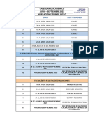 Calendario Académico NIVELACIÓN