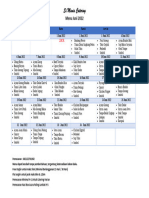 Menu Dinner Juni 2022