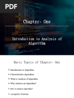 01Chapter-One Introduction To Analysis of Algorithm