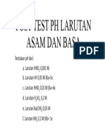 Post Test PH Larutan Asam Dan Basa