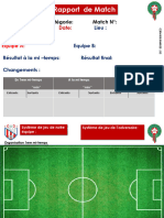 Rapports Des Matchs Catégories Centre de Formation MAT