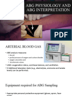 Abg Physiology and Abg Interpretation