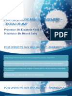 Post Operative Pain Management - Thoracotomy (Autosaved)