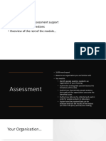 Workshop Nine Assessment Support BB
