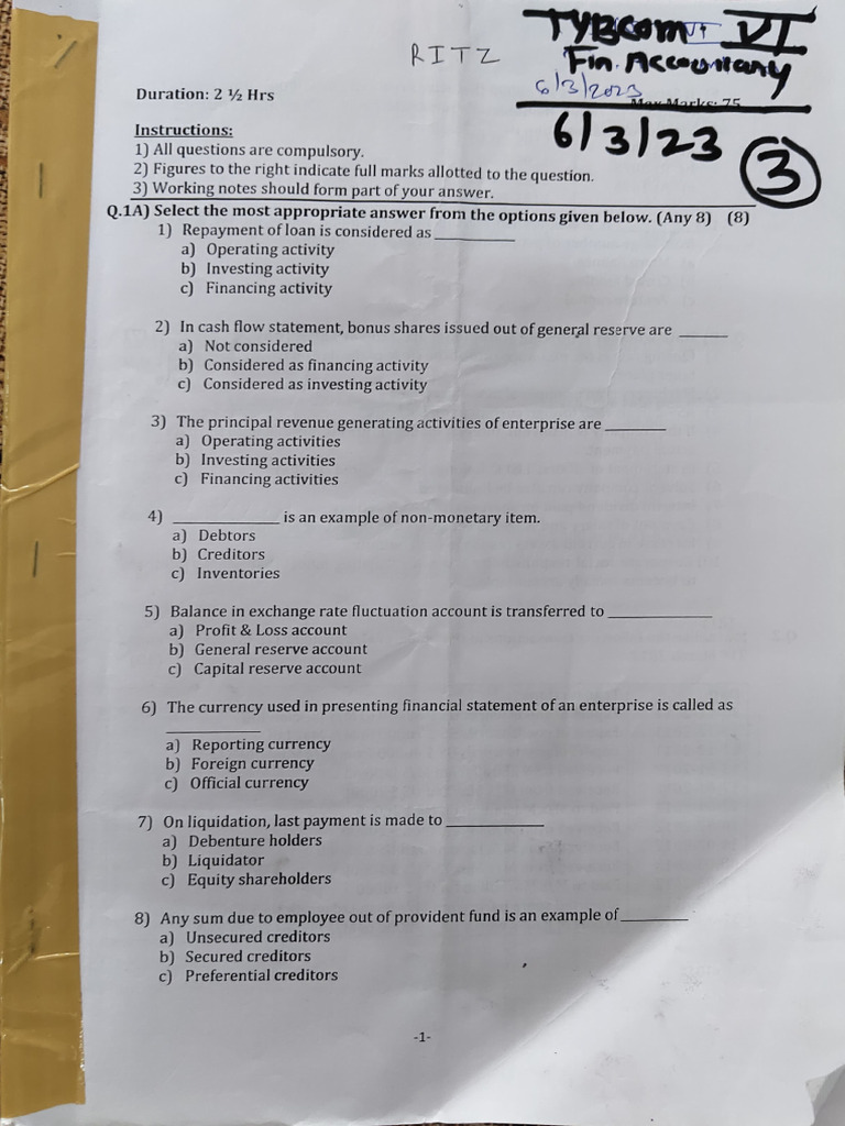 Sem 6 2023 | PDF
