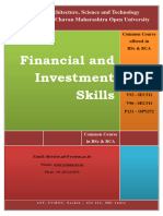 SEC511 & OPN272 Financial and Investment Skills