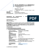 Disposición de Continuación Y Formalización de Investigación Prepratoria