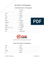 Body Parts in Portuguese