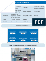 Medida de La Capacidad Calorifica de Un Calorimetro
