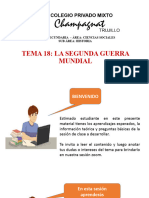 Tema 18: La Segunda Guerra Mundial: Nivel: Secundaria - Área: Ciencias Sociales Sub Área: Historia