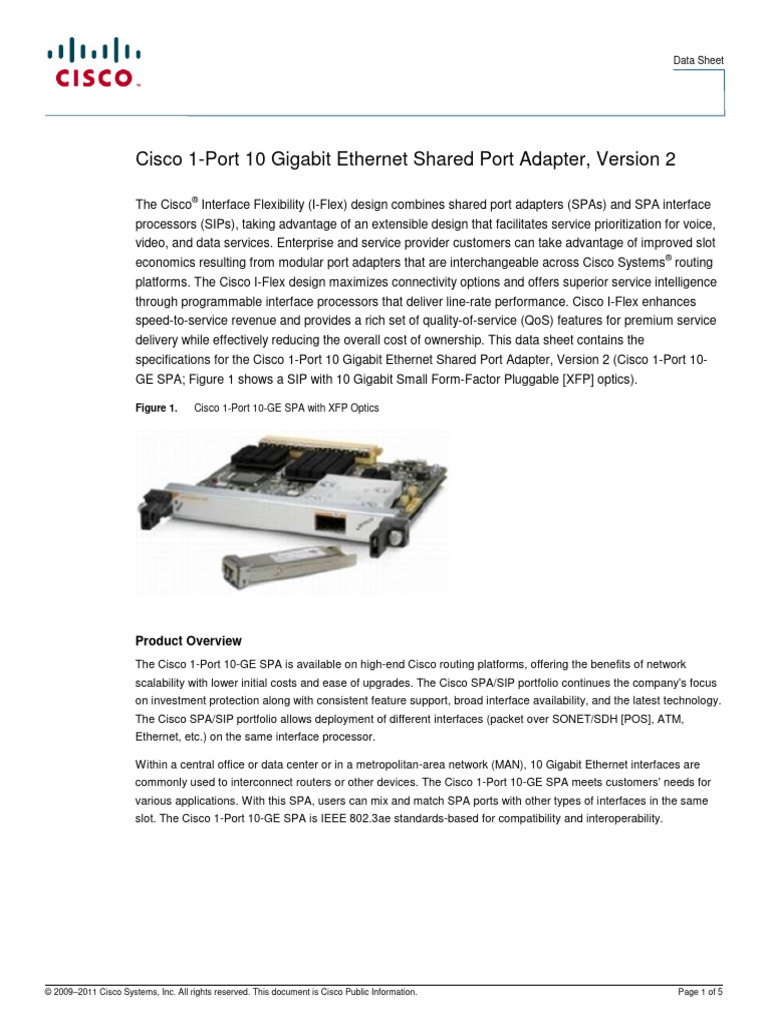 Product Data Sheet0900aecd804dc62d | PDF | Computer Network | Ethernet