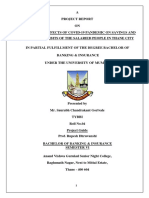 To Study The Effects of Covid-19 Pandemic On Savings and Investment Habits of The Salaried People in Thane City