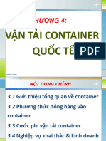 Chương 4 - Vận tải Container Quốc tế - ktvt