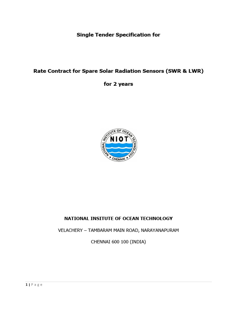 Single Tender Specification For | PDF | Cargo | Indemnity