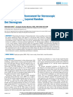 Depth Perception Assessment for Stereoscopic 3D Displays Using Layered Random Dot Stereogram