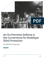 An On Premises Defense Is The Cornerstone For Multilayer Ddos Protection