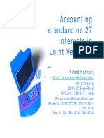 Accounting Standard On Joint Ventures AS 27