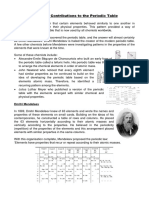 Scientific Contributions To The Periodic Table