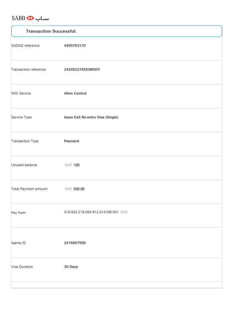 Exit rentry payment receipt pdf