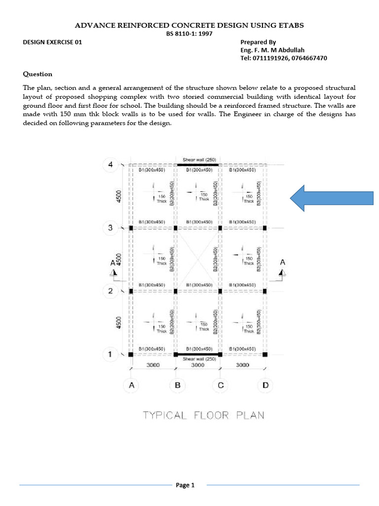 Design Exercise - RC Building ETABS | PDF | Reinforced Concrete ...