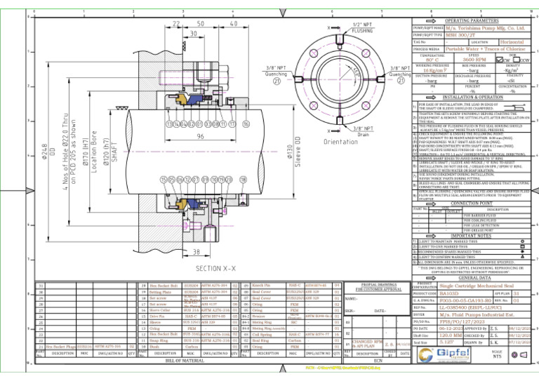 G. A. Drawing-Rev. 12 | PDF