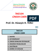 Imz104 Lineer Cebir