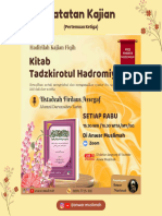 Catatan Kajian Kitab Tadzkirotul Hadromiyah (Pertemuan Ketiga)