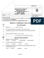 Class 7 - Science - Final Examination 2023-24 - Model Paper